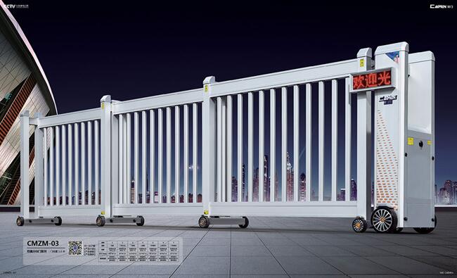 慶賀徐州市第一人民醫(yī)院?jiǎn)⒂眯熘莩霭仓悄茈妱?dòng)伸縮門(mén)