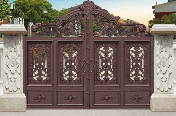 溫州寶龍廣場(chǎng)項(xiàng)目別墅鋁藝大門(mén)支持溫州出安智能