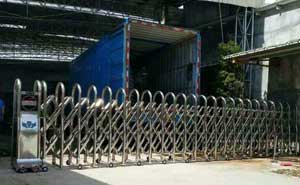 揚(yáng)州鑫源陶瓷有限公司電動(dòng)伸縮門案例