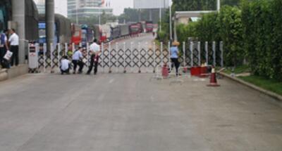 滄州出安智能伸縮門進駐滄州體育運動學(xué)校