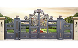 中豪潤園項(xiàng)目對烏魯木齊出安智能別墅鋁藝大門給予好評 