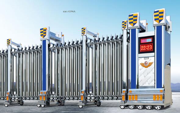 湛江出安智能電動伸縮門成東盟城大門口一道亮麗風(fēng)景