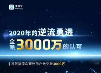 捷順科技累計(jì)用戶數(shù)突破30,000,000大關(guān)！