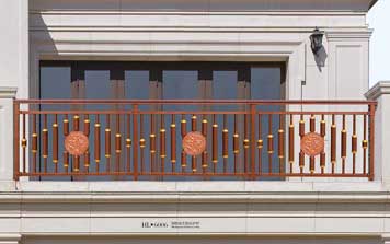 鋁藝護(hù)欄 - 別墅鋁藝陽(yáng)臺(tái)護(hù)欄HL6006