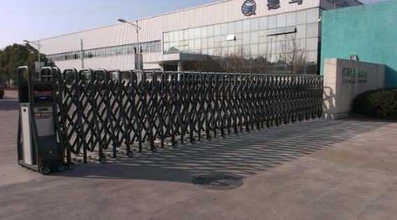 湖州出安智能伸縮門給德馬物流集團項目不一樣的體驗