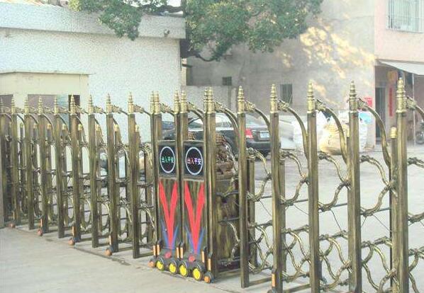 湖州出安智能電動伸縮門在湖州市文苑培訓(xùn)中心的風(fēng)采