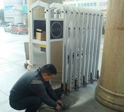 龍巖市第四中學(xué)安裝龍巖出安伸縮門(mén)