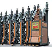 仙游縣醫(yī)院大門正式采用莆田出安伸縮門