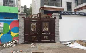 松原紅海高鐵萬(wàn)象城別墅大門(mén)案例