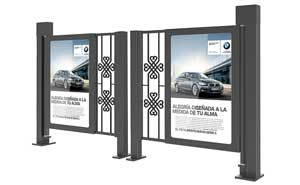 中國風風格人行通道廣告門