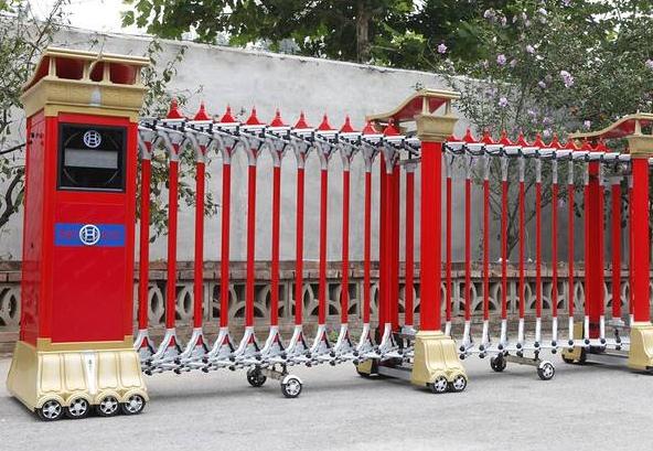 張家口出安智能為幸福金融科技有限公司提供電動(dòng)伸縮門