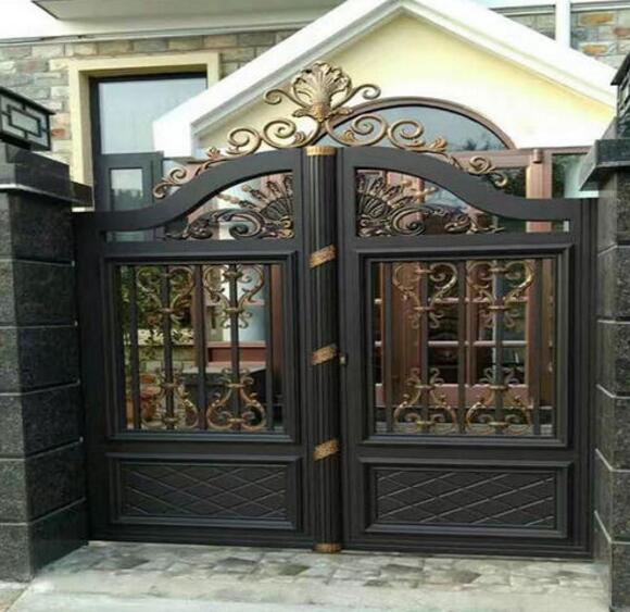 承德出安智能別墅鋁藝大門順利進(jìn)駐名爵港灣