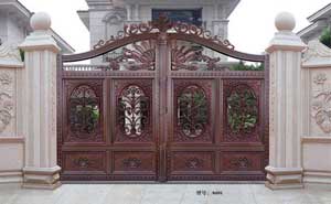 牡丹江珍寶島?未來(lái)城別墅大門案例