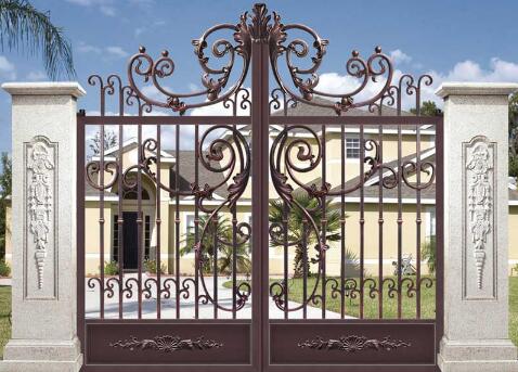 海口出安智能別墅鋁藝大門成功入駐碧桂園公園上城