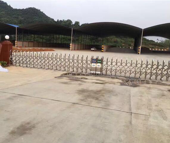 臨汾河西工業(yè)園區(qū)電動伸縮門案例