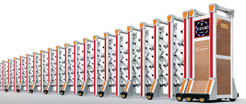 韶關出安智能伸縮門成碧桂園太陽城一道亮麗風景