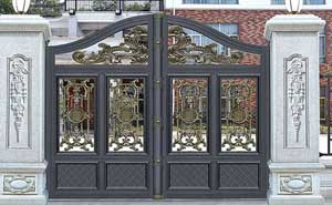 通化金帝購(gòu)物廣場(chǎng)鋁藝大門(mén)案例