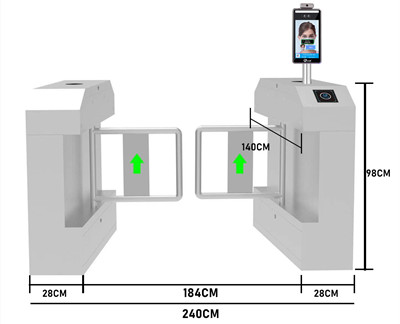 人臉測(cè)溫通道閘