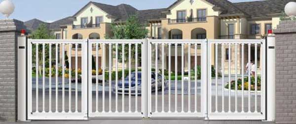 河源十里東岸懸浮折疊門案例 - 中出網(wǎng)-智能出入口與停車充電門戶