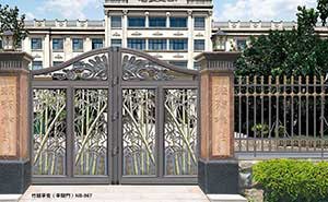 別墅大門 - 竹報平安（平開門）NB-967