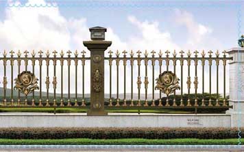 圍墻護欄 - KSWL-7002別墅鋁藝庭院圍欄