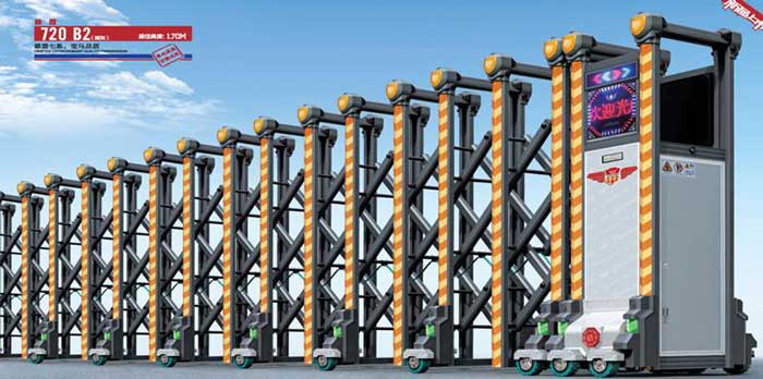 雄盾720B2不銹鋼伸縮門