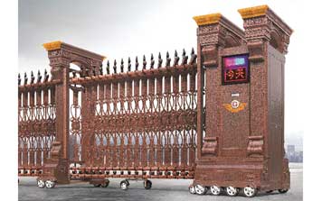 電動伸縮門-耀系390A（古銅金）