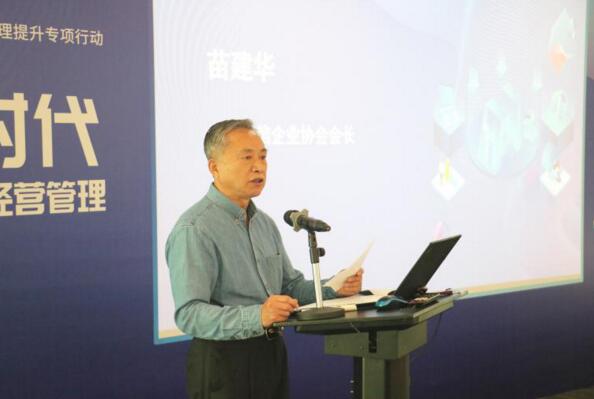 中國通信企業(yè)協(xié)會會長苗建華致辭