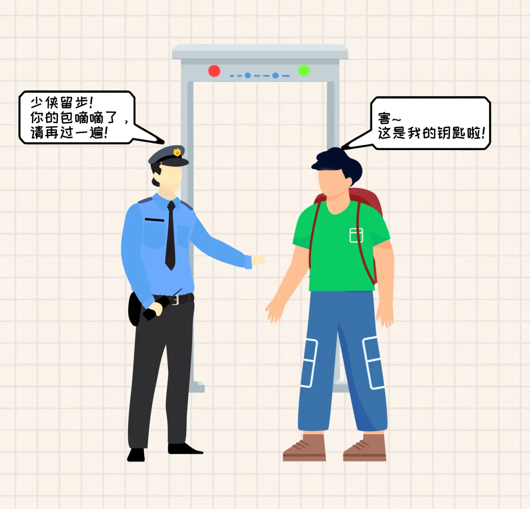 當(dāng)安檢時(shí)發(fā)現(xiàn)可疑物品...