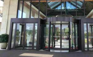 安吉銀潤大酒店旋轉門案例