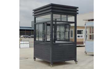 雙向電鍍直角停車場收費崗亭