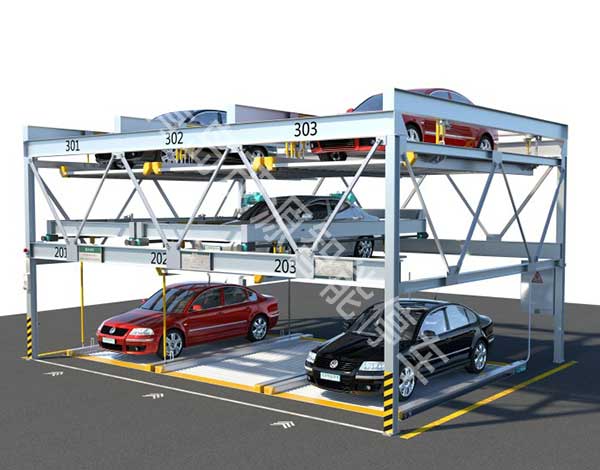 三層升降橫移停車(chē)設(shè)備