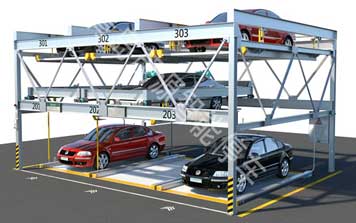 三層升降橫移停車設(shè)備