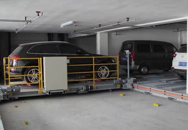 香江路智能停車場-平面移動類立體車庫項目 - 中出網(wǎng)-智能出入口與停車充電門戶