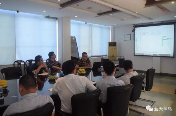 熱烈歡迎中盈地產(chǎn)集團(tuán)到訪考察藍(lán)天科技公司