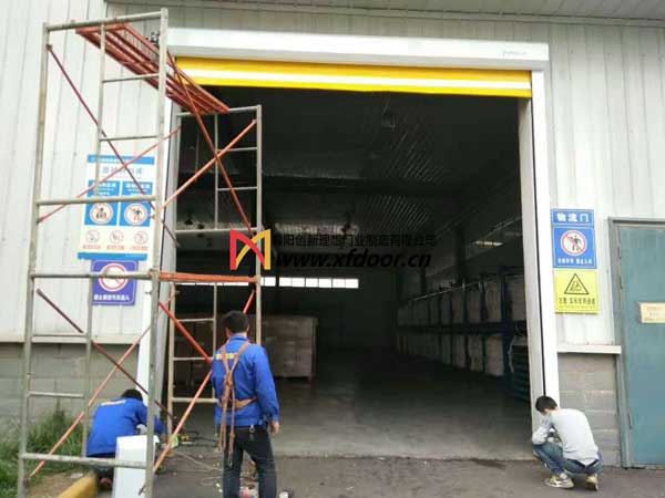 慶賀襄陽出安智能快速卷簾門進駐襄陽駱駝集團